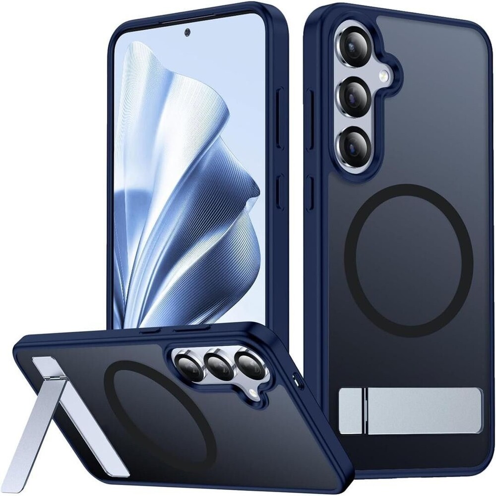 SPIDERCASE Magnetic for Samsung Galaxy S25 Case, [3 Stand Ways][ Military Grade